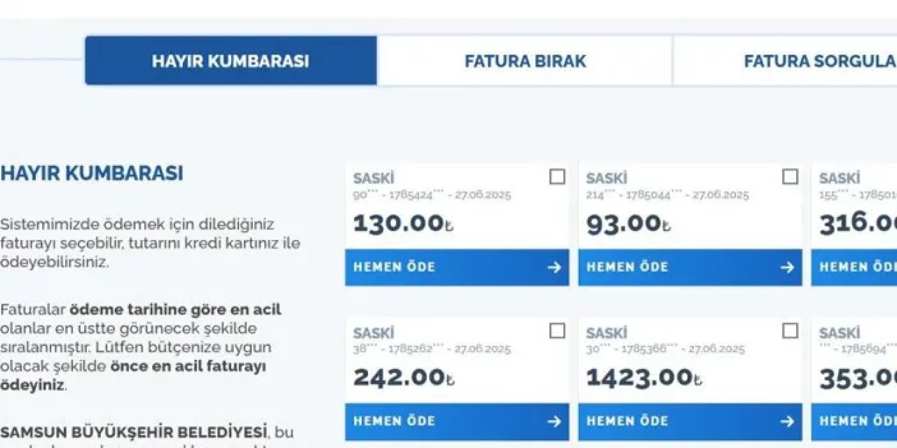 Samsun’da hayır kumbarası projesi hayata geçiyor