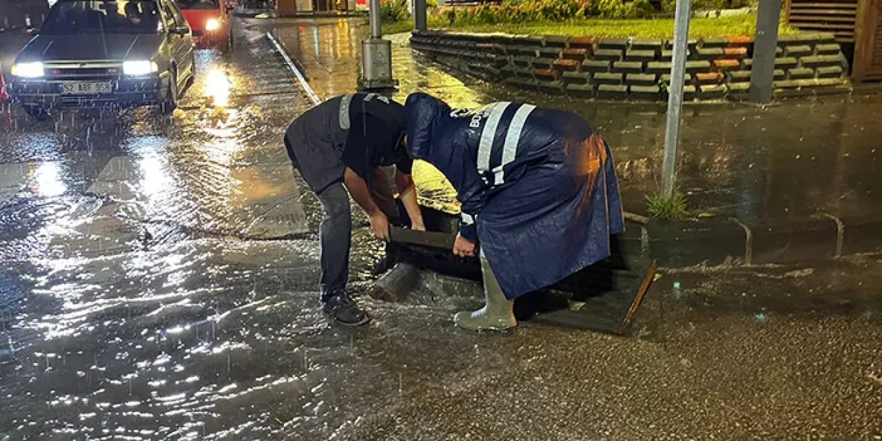 Ordu'da sağanak hayatı felç etti!