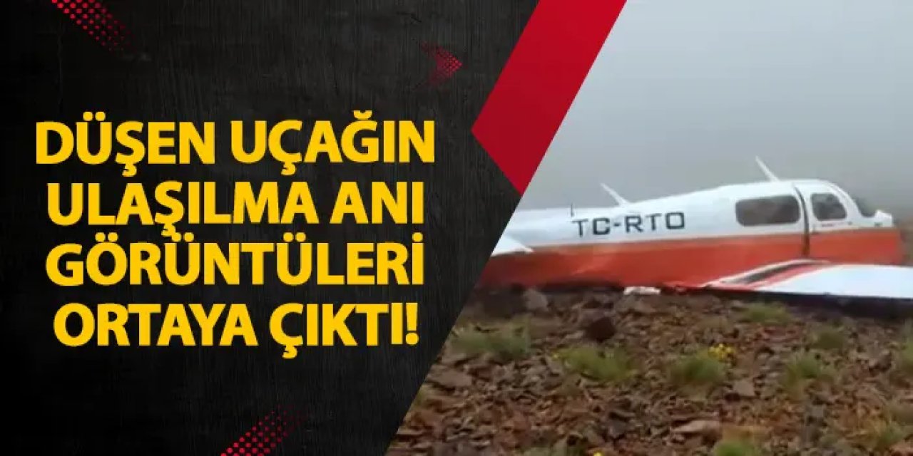 Rize’de düşen uçağın ulaşılma anı görüntüleri ortaya çıktı!