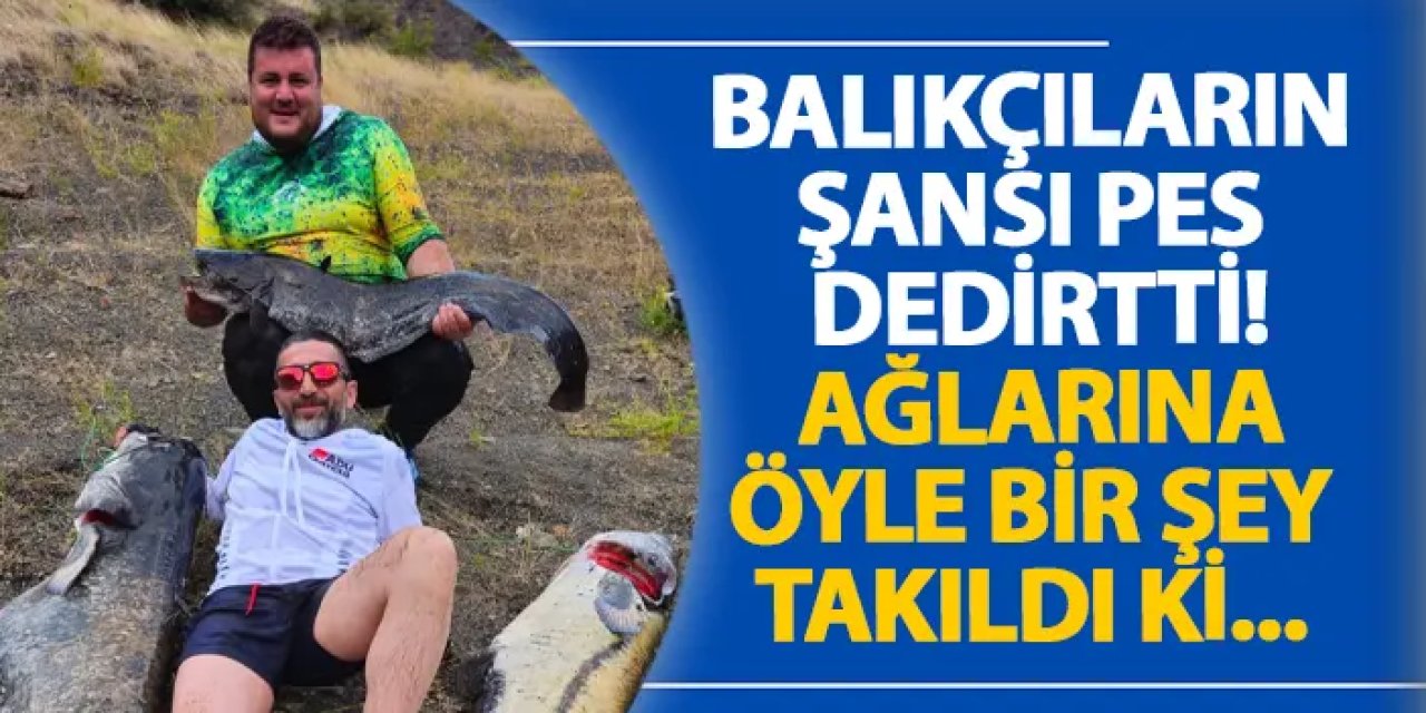 Artvinli balıkçıların şansı pes dedirtti! Oltalarına öyle bir şey takıldı ki