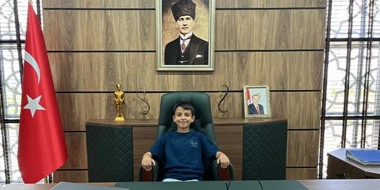 Samsun'da minik öğrencinin kaymakamlık heyecanı!