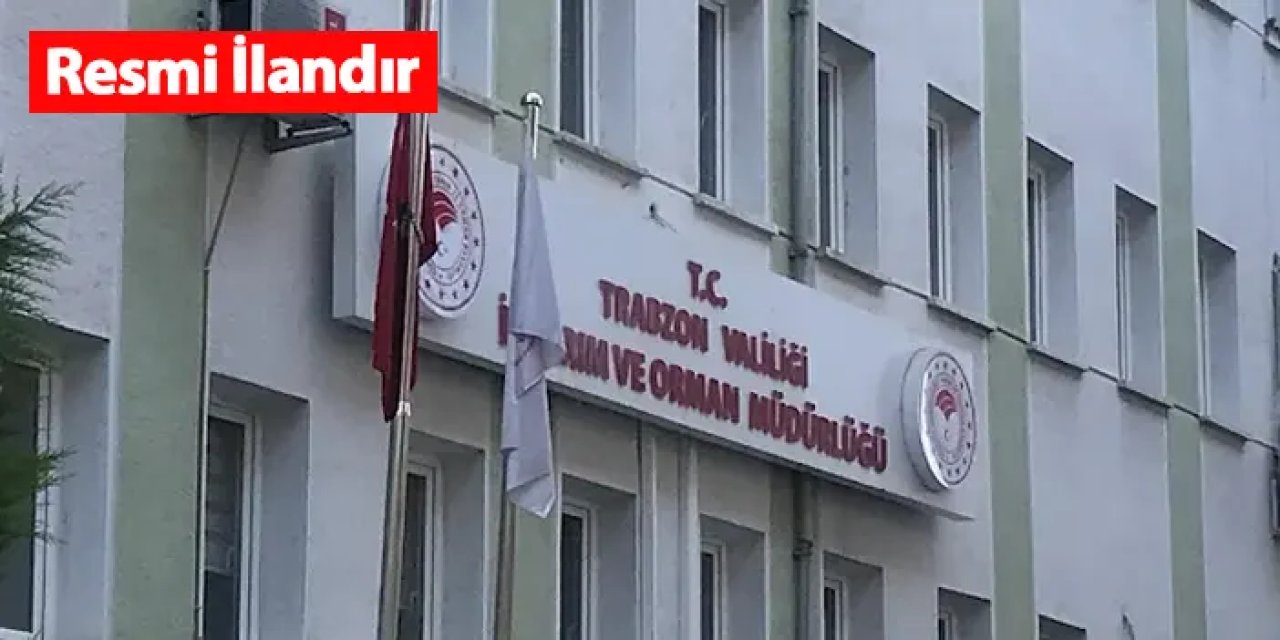 Trabzon İl Tarım ve Orman Müdürlüğü Arıcılık Malzemesi Satın Alacak
