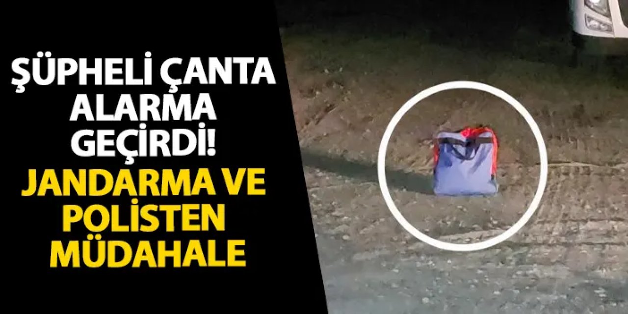 Samsun’da şüpheli çanta alarma geçirdi! Jandarma ve polisten müdahale