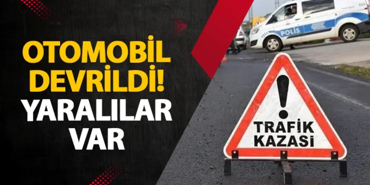 Samsun’da otomobil devrildi! Yaralılar var