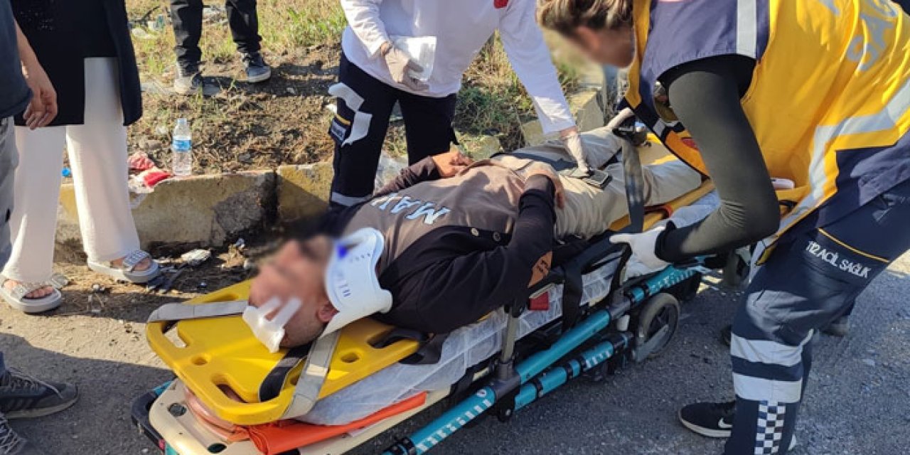 Samsun Çarşamba’da cip ile elektrikli bisiklet çarpıştı!