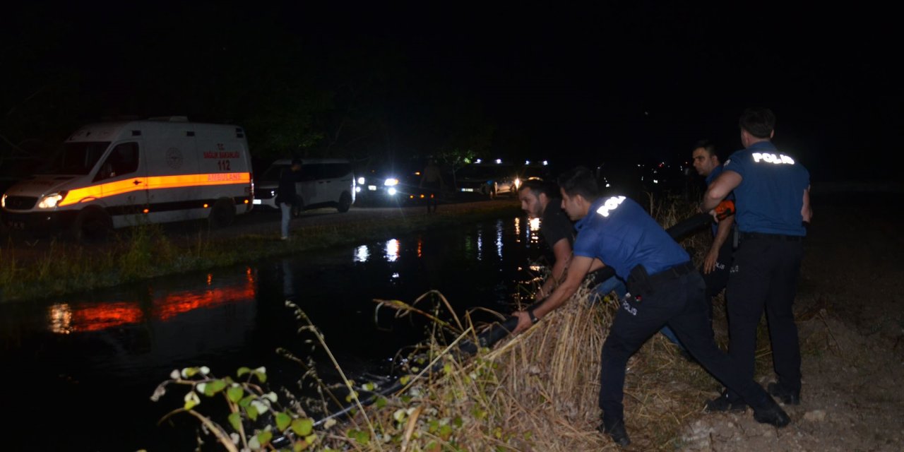 Sulama kanalına düşen gençten acı haber