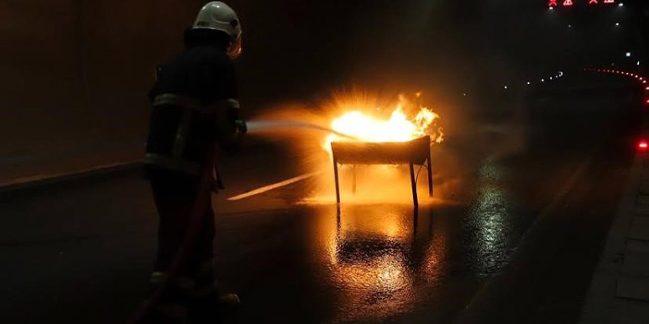 Artvin'de tünelde gerçeği aratmayan yangın tatbikatı!