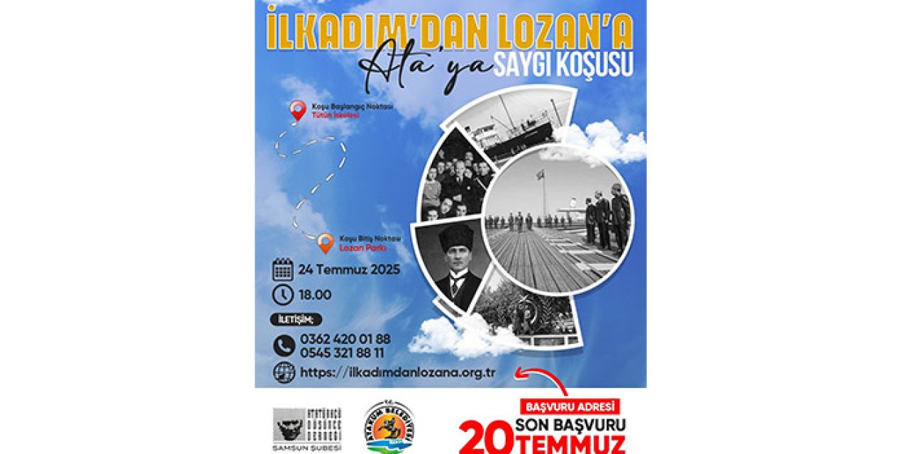 Samsun’da 102. yılında Lozan’a saygı koşusu!