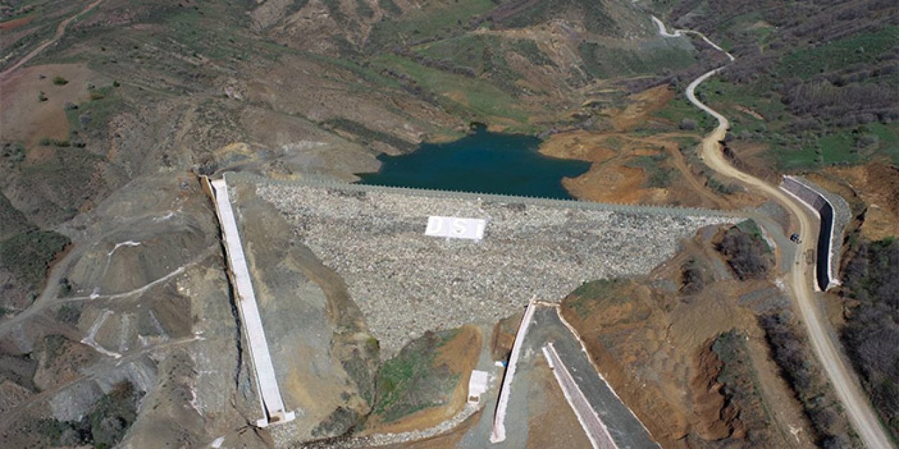 Dövmekaya göleti sulama inşaatında sona gelindi