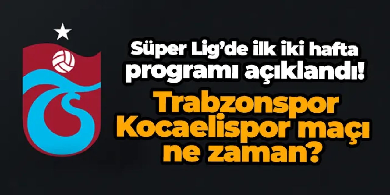 2025-2026 sezonunun 1. ve 2. hafta müsabaka programı açıklandı.
