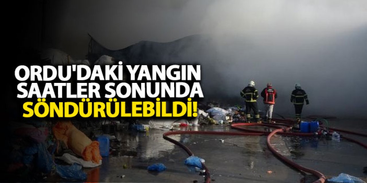Ordu'daki yangın saatler sonunda söndürülebildi!
