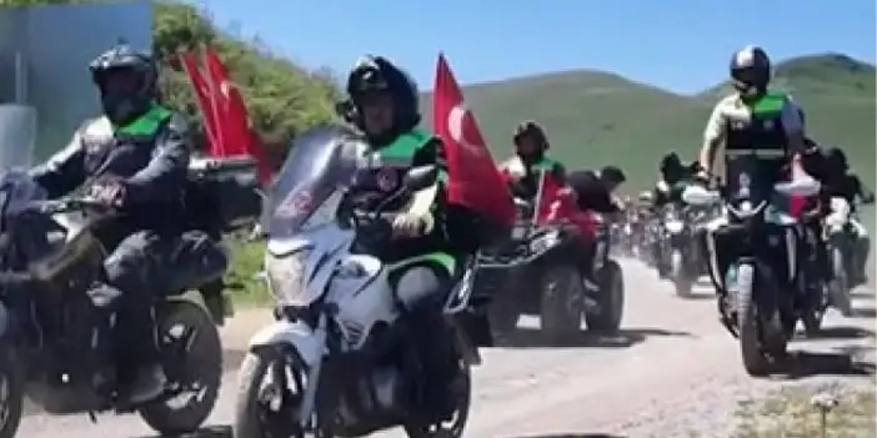 Bayburt virajları'nda nefes kesen motosiklet turu