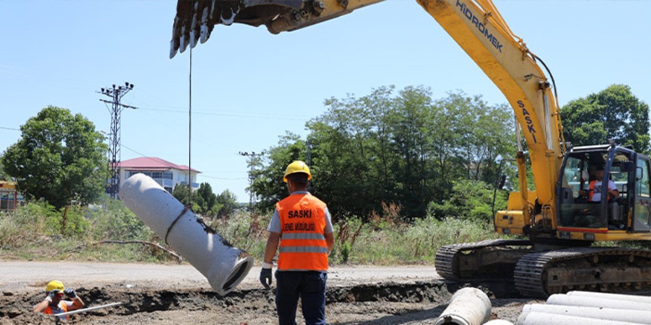 Samsun Tekkeköye'de altyapıya sağlıklı dokunuş! Yeni atık su hattı