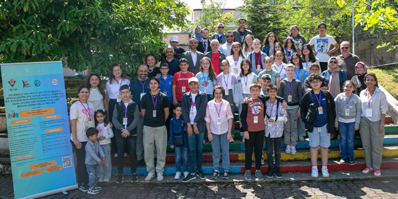 Giresun'da otizmli çocuklar için bilim pojesi