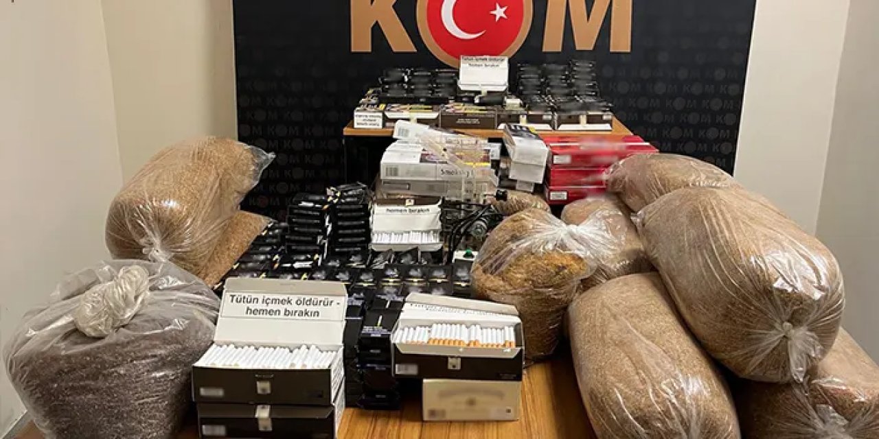 Rize'de kaçakçılık yapan çetelere şok baskın! Binlerce tütün ele geçirildi