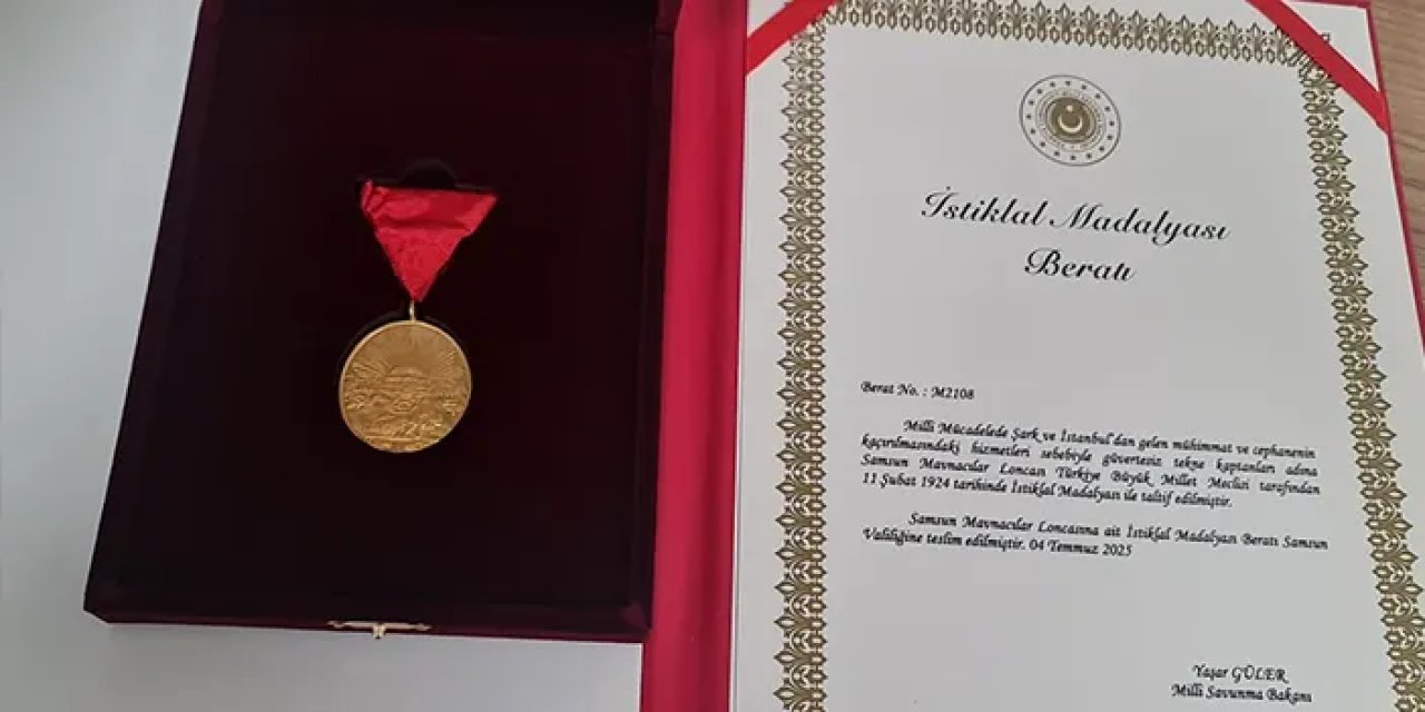 Samsun madalyasına 101 yıl sonra kavuşacak!