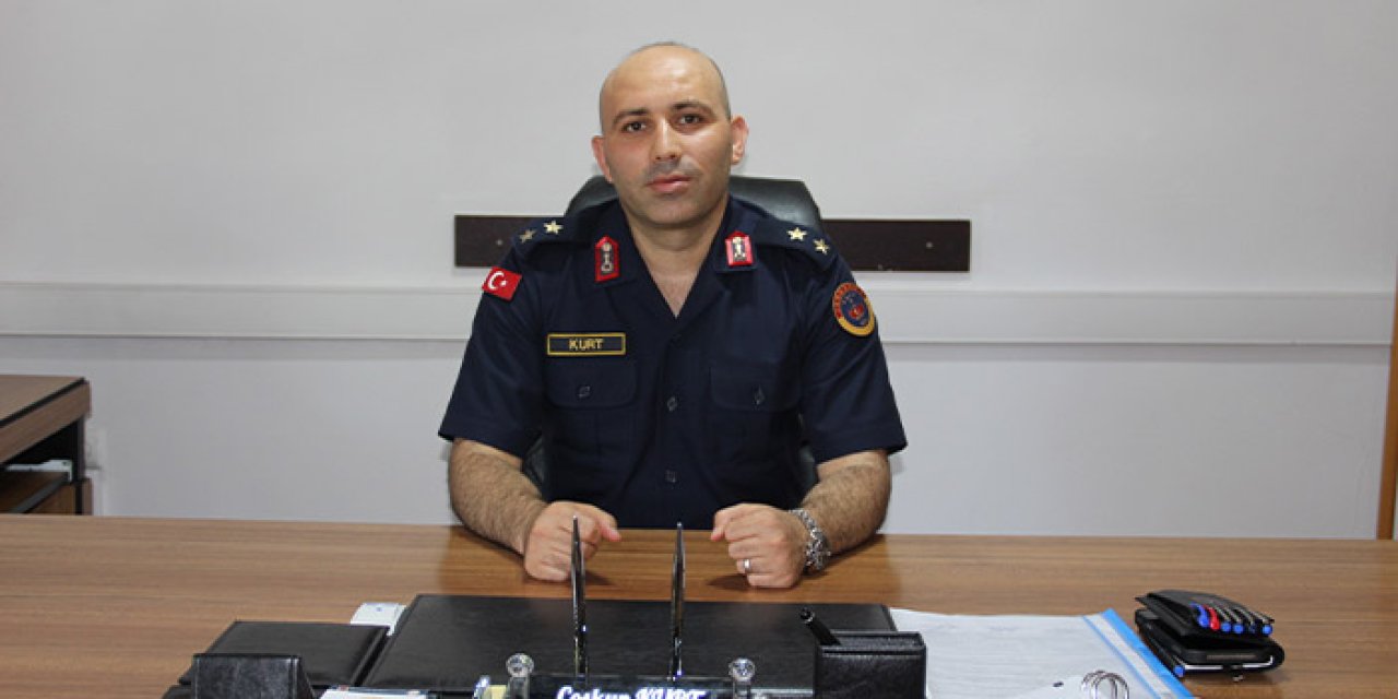 Samsun'da Çarşamba İlçe Jandarma Komutanı göreve başladı