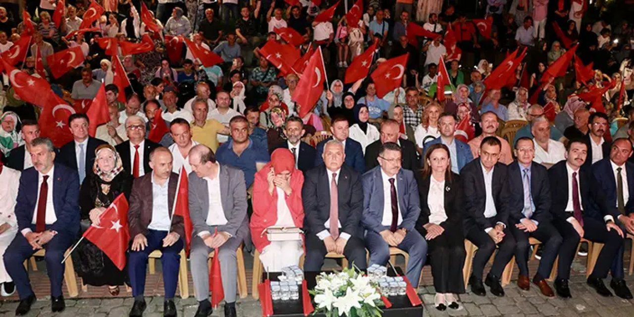 Karadeniz'de 15 Temmuz şehitleri anıldı!