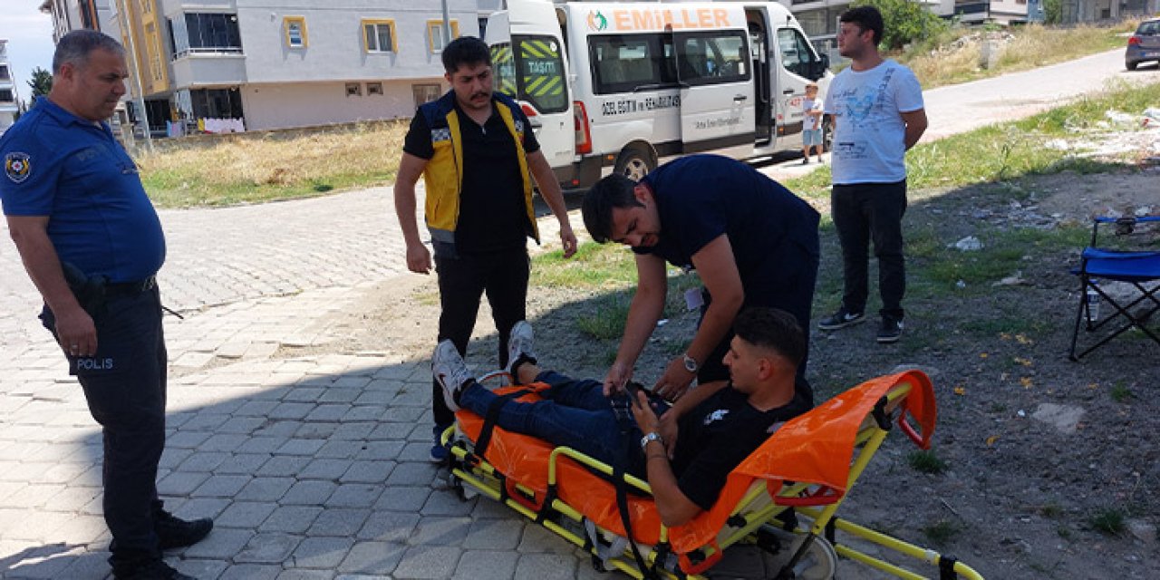 Samsun'da motosiklet kazası! 1 kişi yaralı