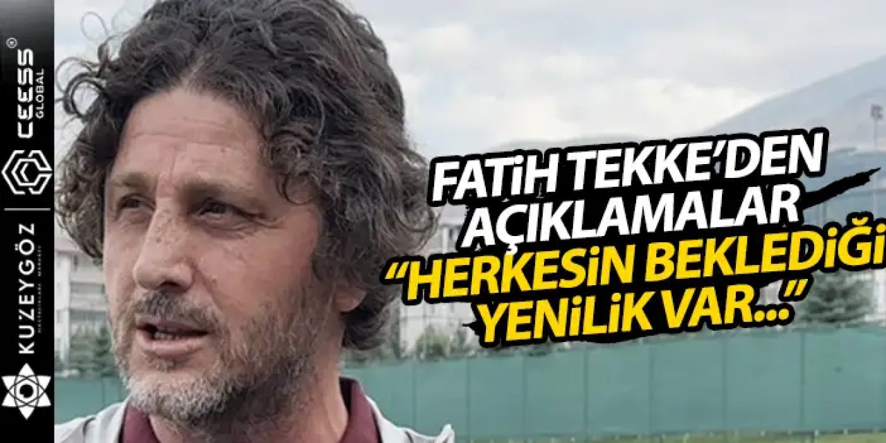 Trabzonspor'da Fatih Tekke Erzurum kampında konuştu "Herkesin beklediği yenilik var..."
