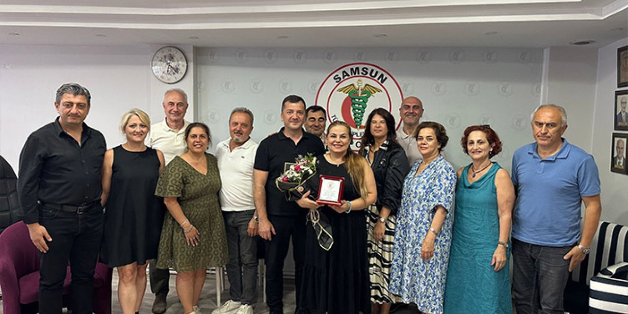 Samsun Tabip Odası'nda görev değişimi