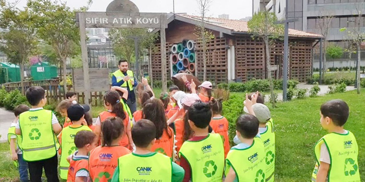 Samsun Canik'te çocuklara sıfır atık eğitimi