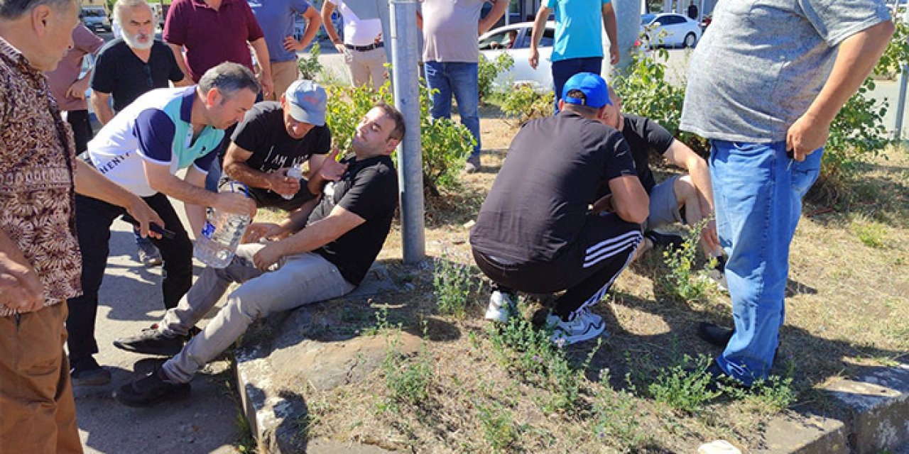 Giresun'da kazazedelerden örnek davranış