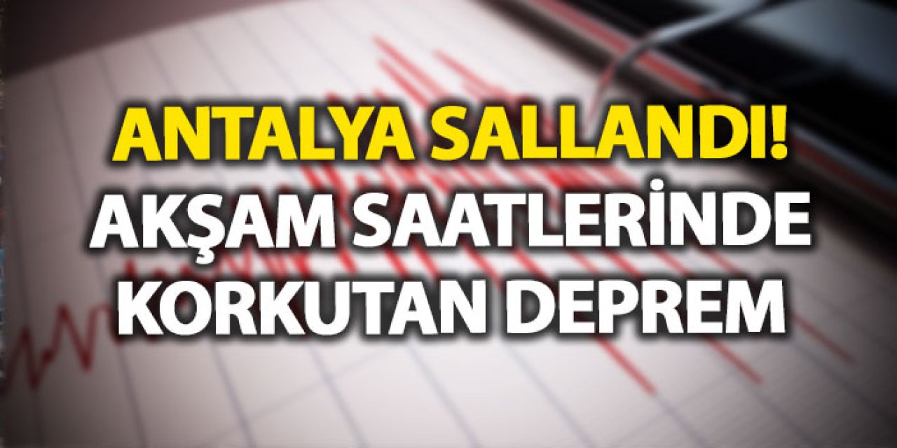 Akdeniz’de 4.1 Büyüklüğünde Deprem Kaydedildi