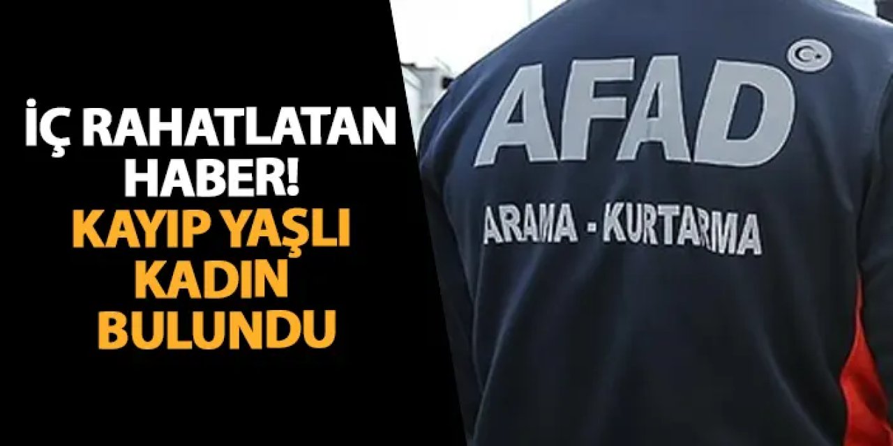 Giresun’da iç rahatlatan haber! Kayıp yaşlı kadın bulundu