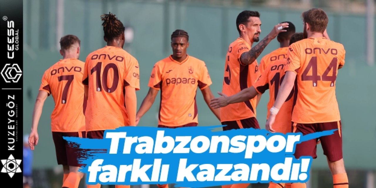 Trabzonspor farklı kazandı!  Yeni transfer siftah yaptı