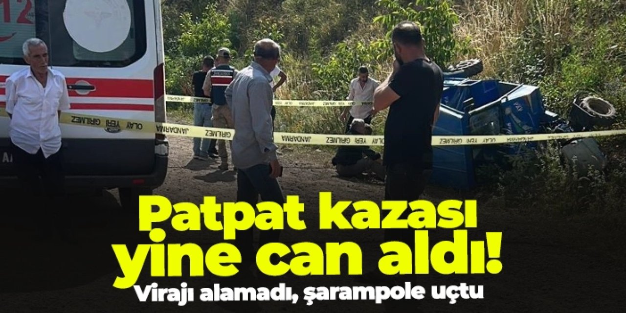 Ordu'da kaza! Virajı alamadı, şarampole uçtu: Sürücü yaşamını yitirdi