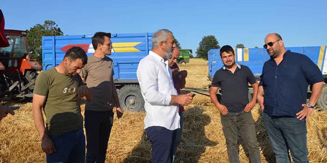 Samsun Havza Belediye Başkanı Yüksel'den buğday hasadı ziyareti!