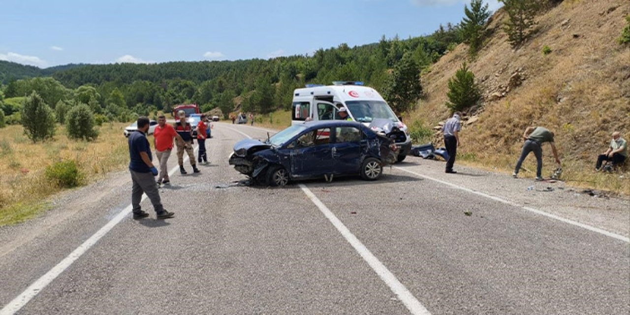 Gümüşhane'de virajda facia! 4 yaralı