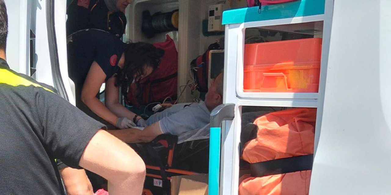 Samsun'un Bafra ilçesinde motosiklet kazası! 1 kişi hastaneye kaldırıldı