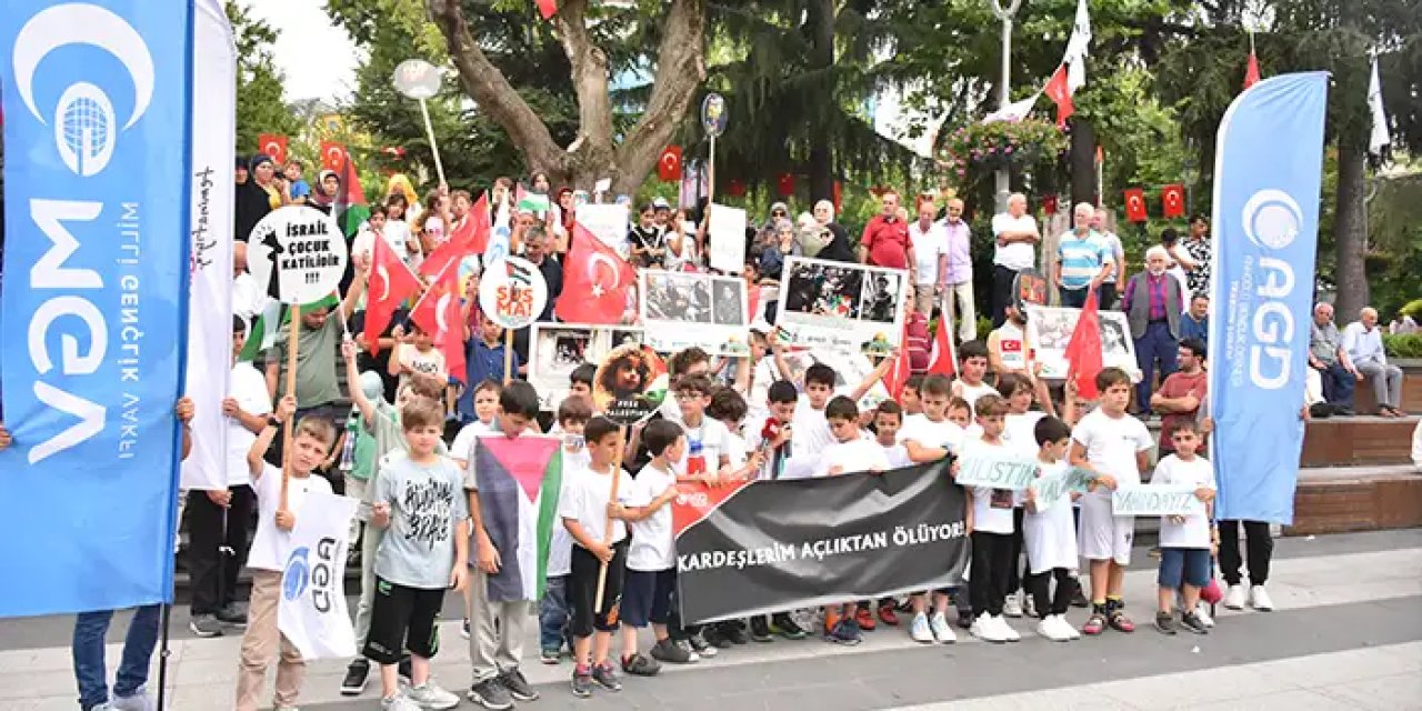Trabzonlu 12 yaşındaki Akif Özyurt "Günlerce yemek yemeyen çocuklar var''