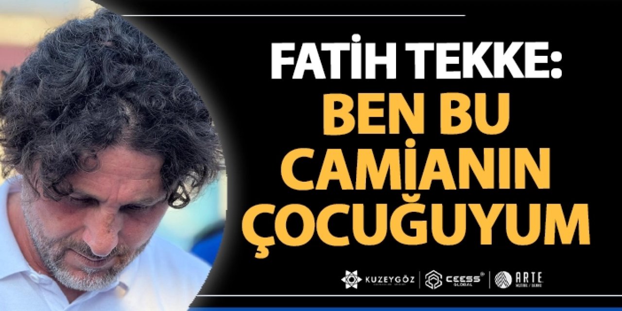 Trabzonspor teknik direktörü Fatih Tekke: “Bu şehrin bu camianın çocuğuyum”