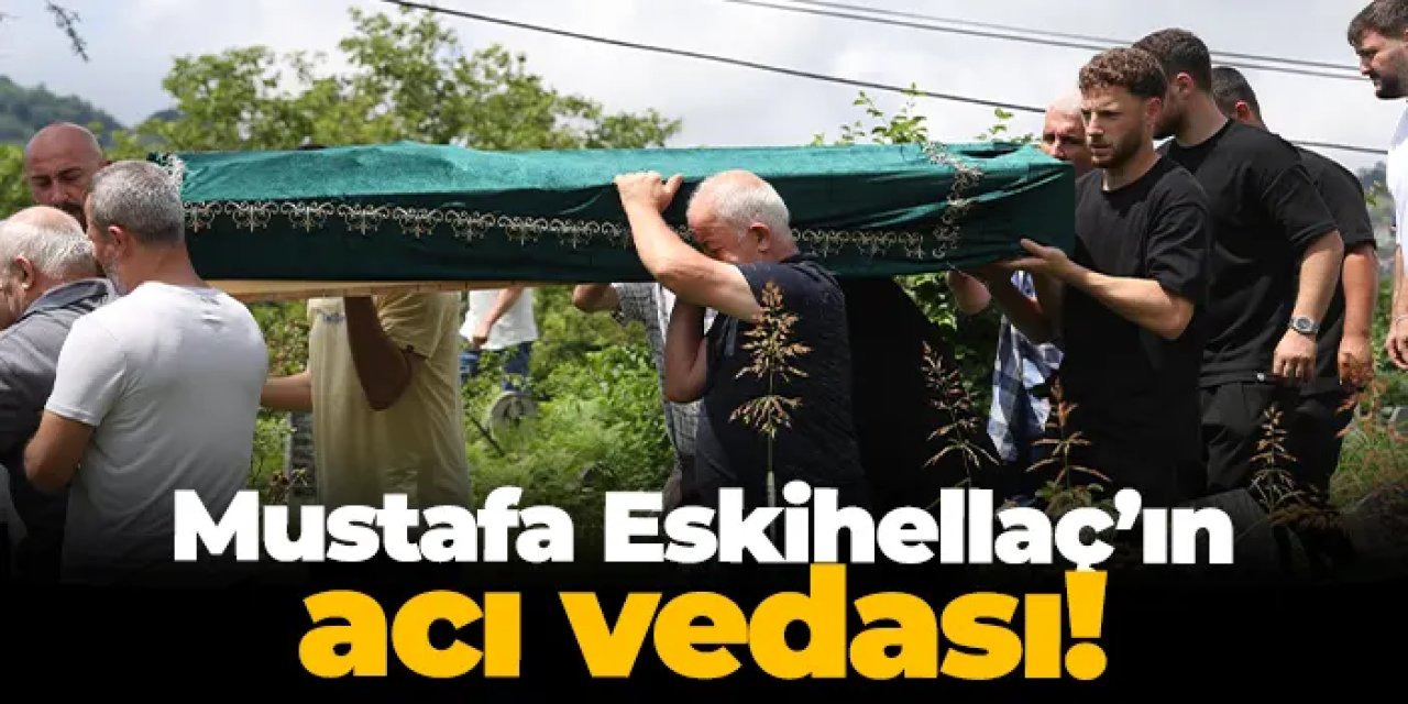 Trabzonsporlu futbolcu Mustafa Eskihellaç’ın dedesi son yolculuğuna uğurlandı!