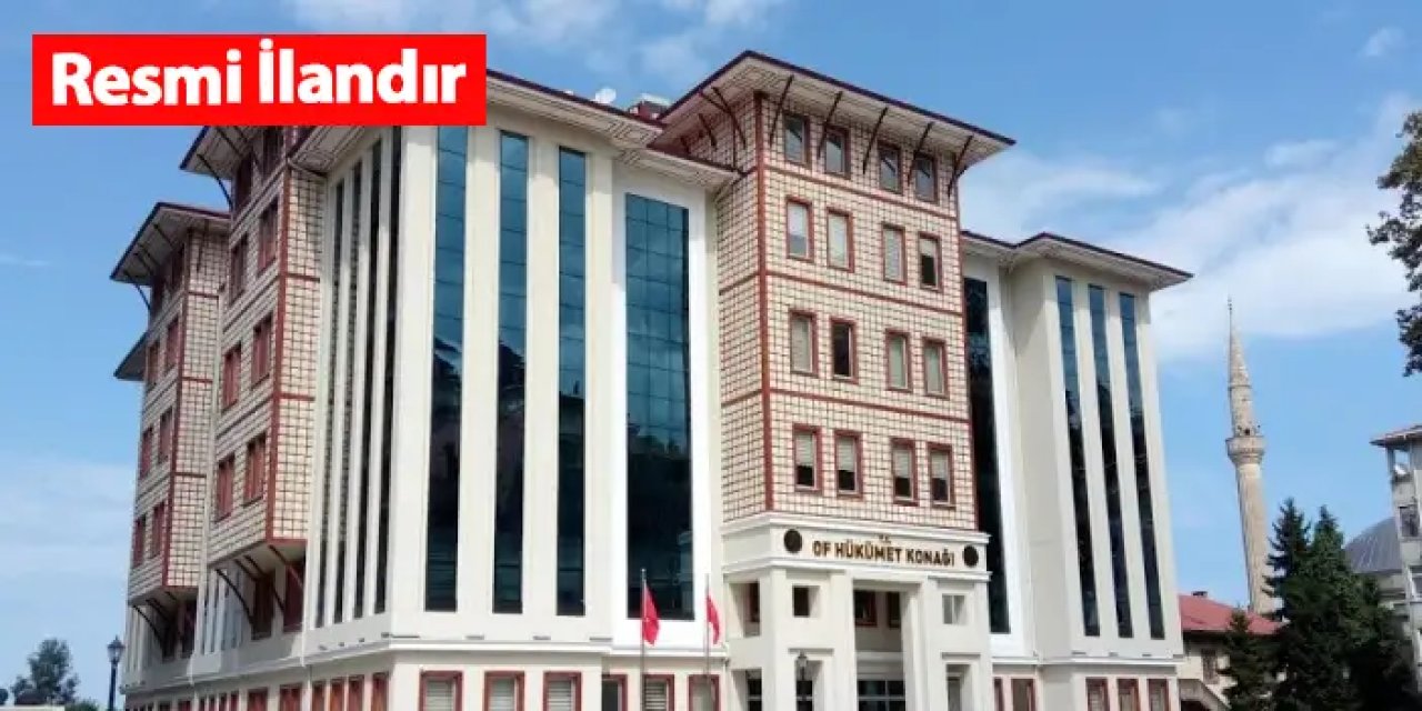 Of ilçesindeki fındık bahçesi ve ağaçlık taşınmazın kıymet ilanı