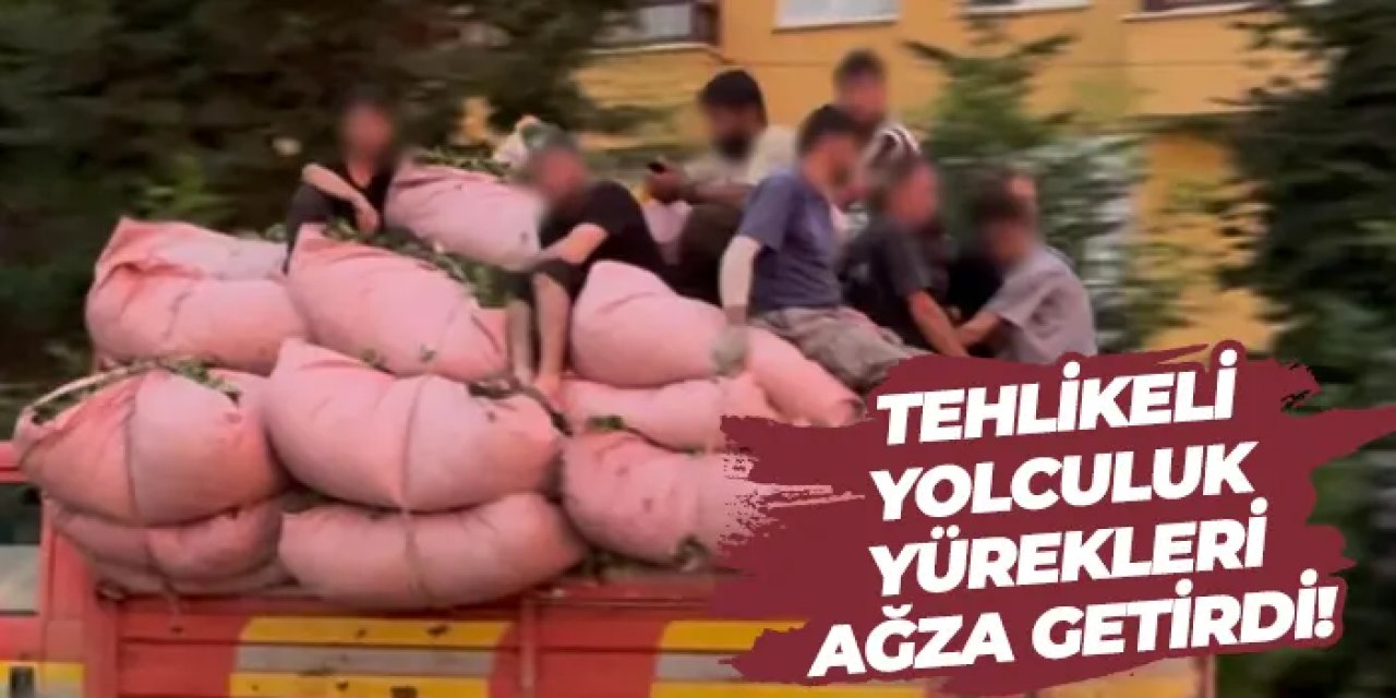 Rize’de tehlikeli yolculuk yürekleri ağza getirdi!