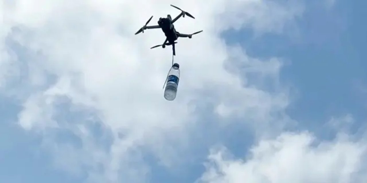 Rize’de su servisleri dron ile yapılıyor!