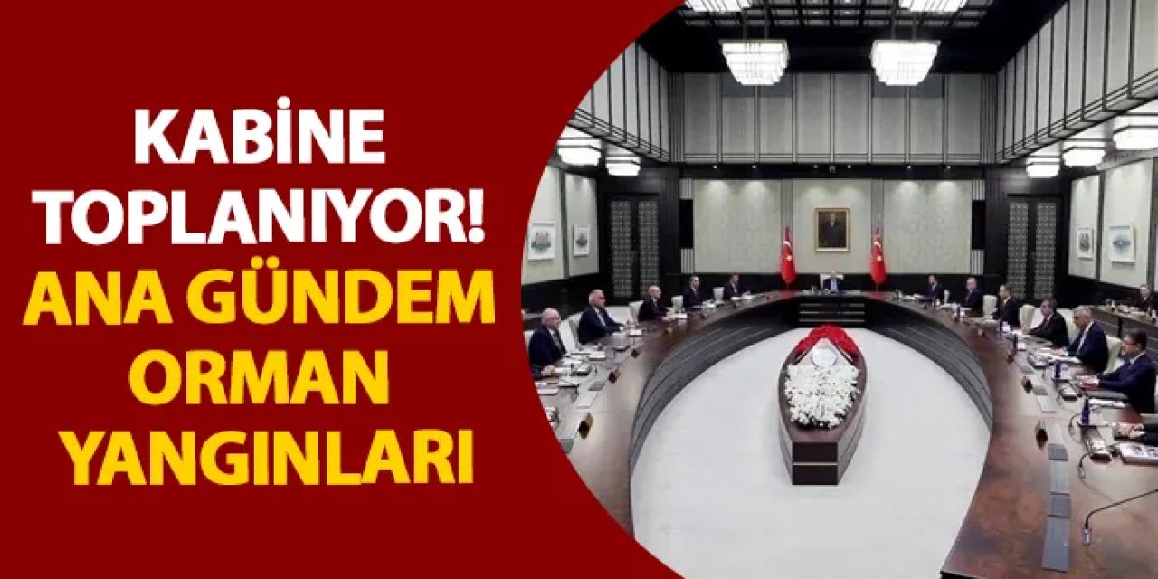 Kabine toplanıyor! Ana gündem orman yangınları