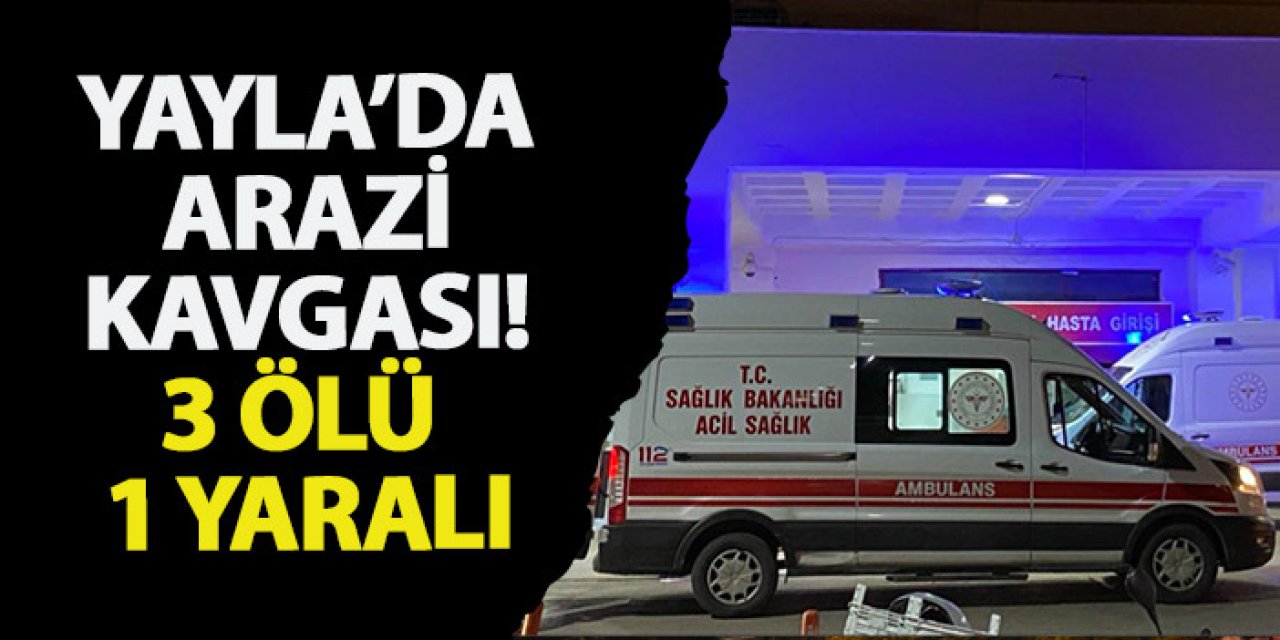 Giresun’da arazi kavgası! 3 ölü, 1 yaralı