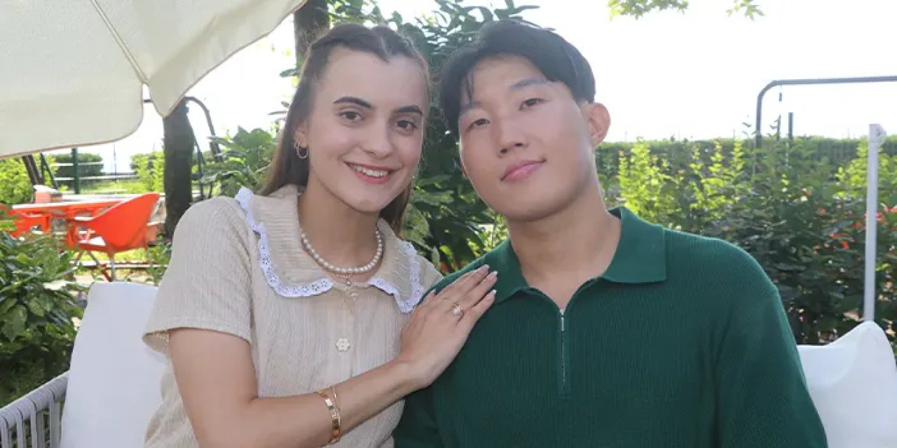 Güney Kore’den Rize’ye uzanan aşk! Toplantıda tanıştılar, horon ile nişanlandılar