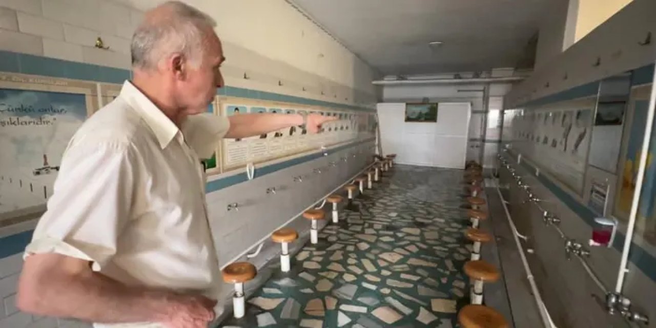 Samsun’da camide hırsızlık! Sabunlukları çalıp kaçtı