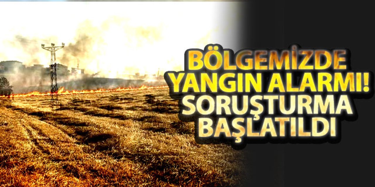Bölgemizde yangın alarmı! Soruşturma başlatıldı
