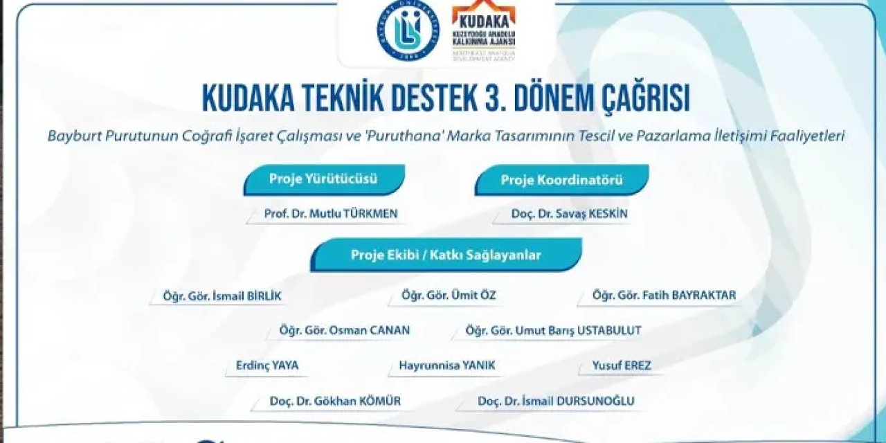 Bayburt Üniversitesi’nin Coğrafi İşaret Projesine destek!