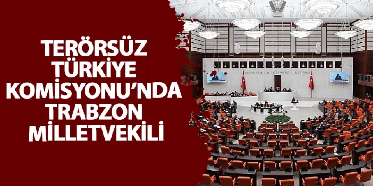 Terörsüz Türkiye Komisyonu’nda Trabzon milletvekili