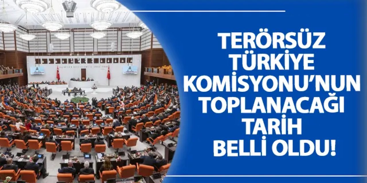 Terörsüz Türkiye Komisyonu’nun toplanacağı tarih belli oldu!