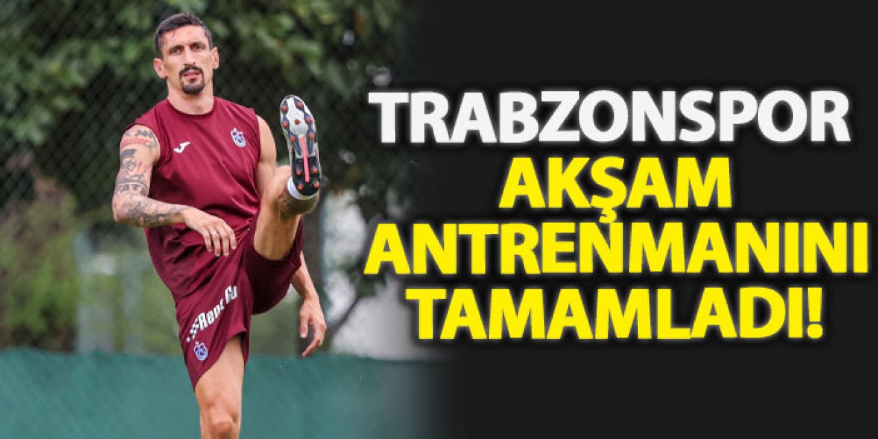 Trabzonspor yeni sezon hazırlıklarını akşam antrenmanı çift kale maçla devam etti