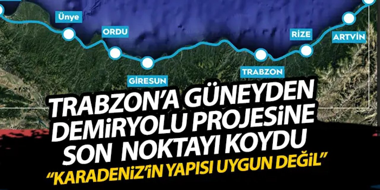Bakan Uraloğlu Trabzon'da konuştu "Trabzon’a güneyden demir yolu neden olmaz?"